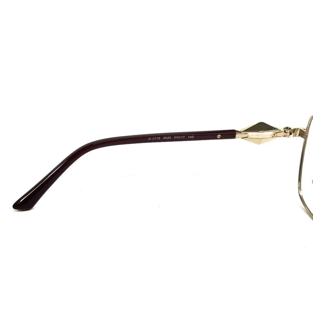 Jimmy Choo Eyeglasses Frames JC2012 3025 Red Gold Cat Eye Wire Rim 53-17-140